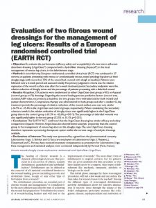 Evaluation of two fibrous wound dressings for the management of leg ulcers: Results of a European randomised controlled trial (EARTH RCT)