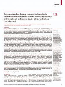 Sucrose octasulfate dressing versus control dressing in patients with neuroischaemic diabetic foot ulcers (Explorer): an international, multicentre, double-blind, randomised, controlled trial